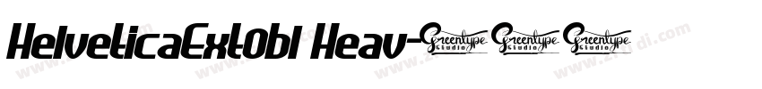 HelveticaExt0bl Heav字体转换